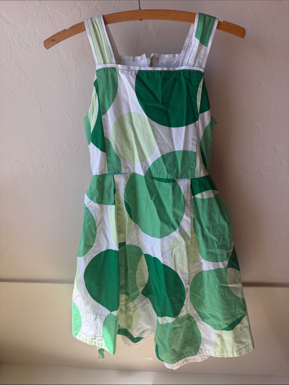 Children place girls size 10 Green Polka Dot Sundress